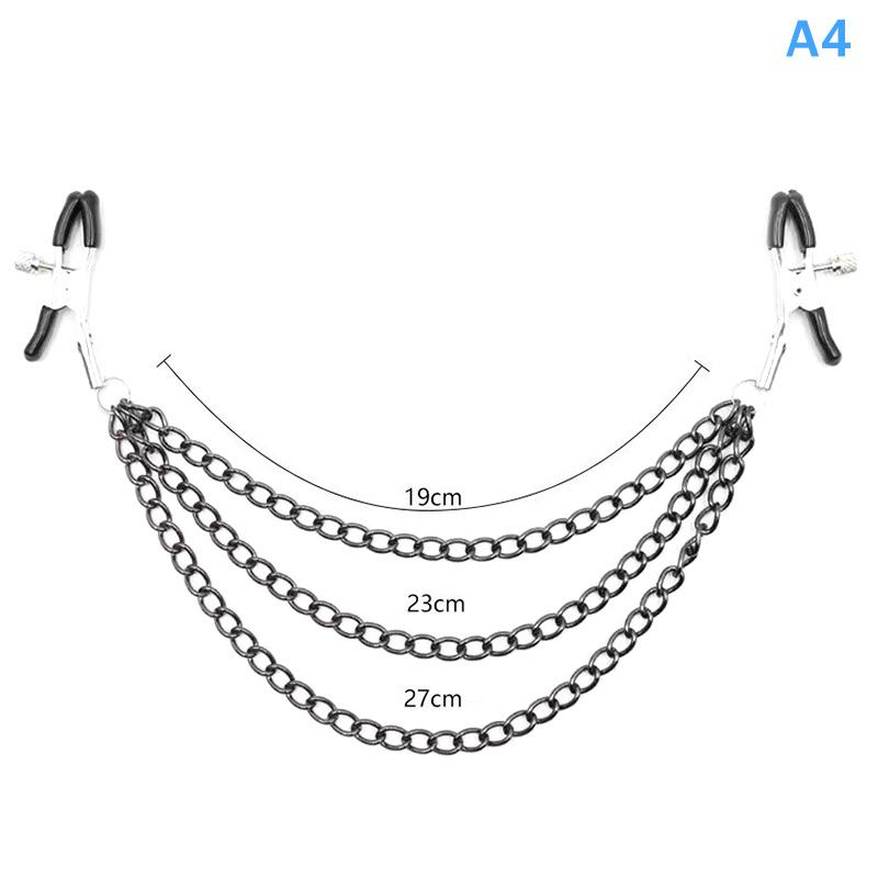 Multiple Colors Nipple Clip With Chain Stimulator Accessories Clitoris Clamps Slave Adult Games Body Clamps Bondage Nipple