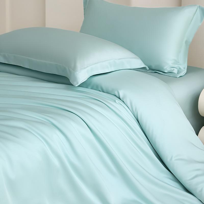 Summer Cooling Tencel Lyocell Ice Silk Bedding Set (4-Piece)