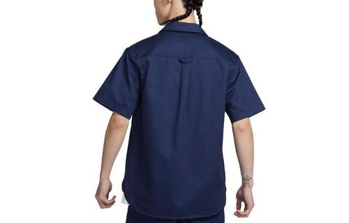 Nike Solid Logo Single-Breasted Short Sleeve Shirt
