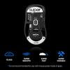 Superglide2 Mouse Feet for Pulsar Xlite V2Xlite V2mini Wireless [Tempered Glass, Rounded Edges, Durable, Low Friction, Super Smooth]