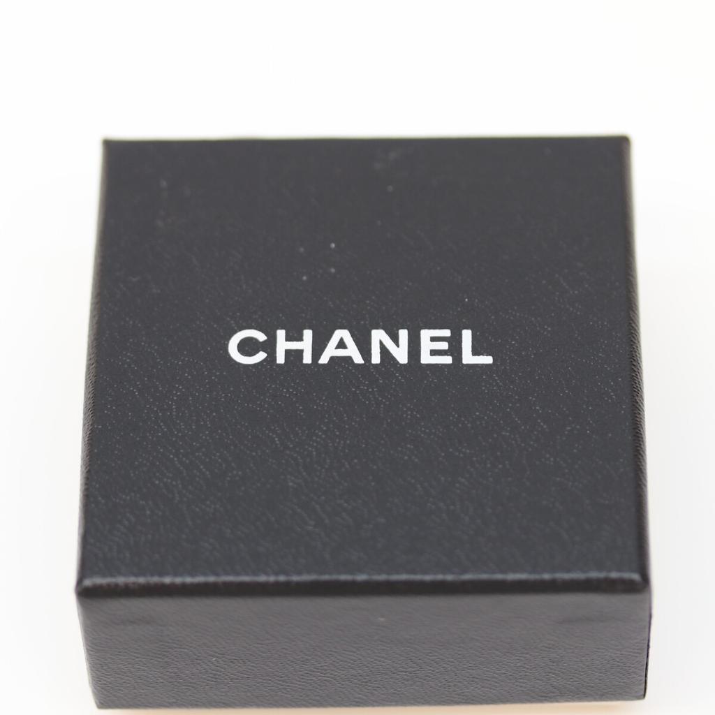 CHANEL 96P Silver Turn Lock CC Logos Earrings Earring SilverUsed