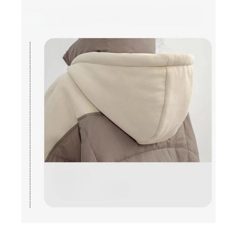 Fashion Winter Hooded Cotton Coat Women Korean Style Loose Thick Warm Long Jacket