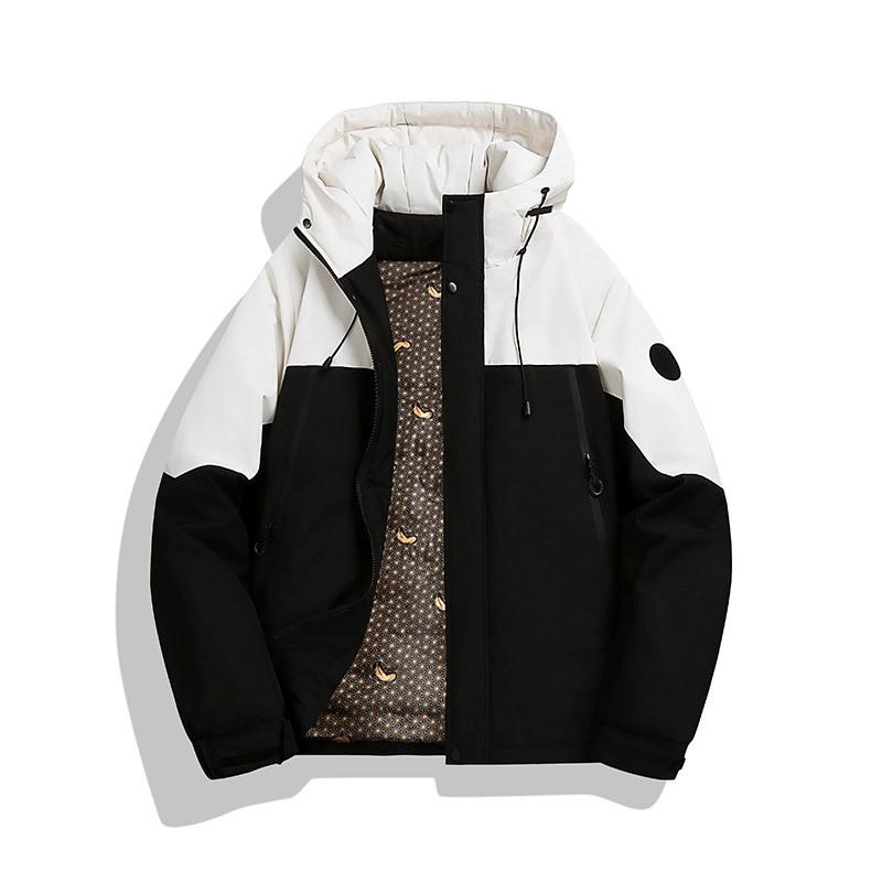 White Duck Down Hooded Large Size Men Women Thickened Warm Winter Jacket - Lightweight Comfortable Long Sleeve Cotton Coat Coat