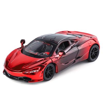 Simulation 1/32 McLaren 720S Super Sport Car Model Alloy Diecast Toy Vehicle Children Boy Birthday Gift Sound Light Home Decor Miniature