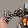 1Pc Vintage Leopard Print Bow Premium Hair Grab Hair Accessory Is Suitable for Women To Wear