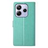 For Xiaomi Redmi Note 14 4G (163.25mm) Wallet Case Butterfly Floral Imprint PU Leather Phone Cover with Wrist Strap