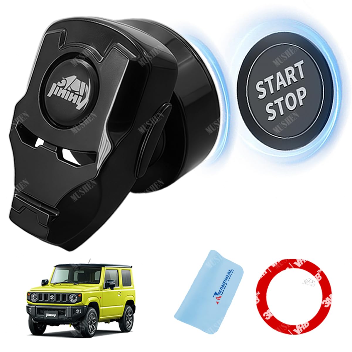 Car Engine Start Button Engine Push Button Cover Funny Car Applicable to Jimny