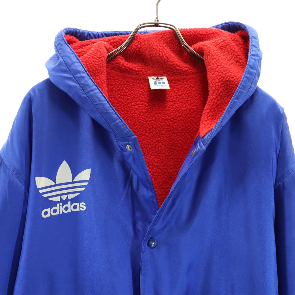 Adidas 80s 90s Vintage Made by Descente Back Trefoil Logo Bench Coat Men's Used