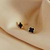 Titanium Steel Four-Leaf Clover Non-Drop Stud Earrings for Women - Simple, Versatile, and Sleep-Friendly Design