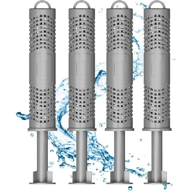 Silver Ion Cartridge for Hot Springs Spa- Hot Tub Silver Ion Cartridge Keeps Spa Water Crystal Clear, Spa Mineral Sticks for Hot Tub Filter Last 4 серый