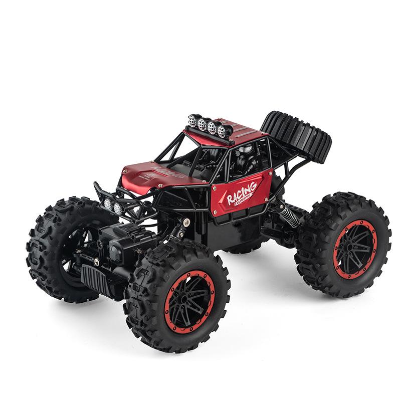 Extra Large 2.4G Remote Control Off-Road Vehicle, Dual Battery 4WD Climbing Racing Car Toy for Kids
