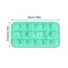 1Pc 18Cavities Flower Bow Tie Silicone Mold DIY Pudding Ice Baking Tools Biscuit Pastry Dessert Fondant Candle Cake Mold