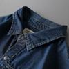Heavy Long-Sleeved Retro Export Original Denim Shirt