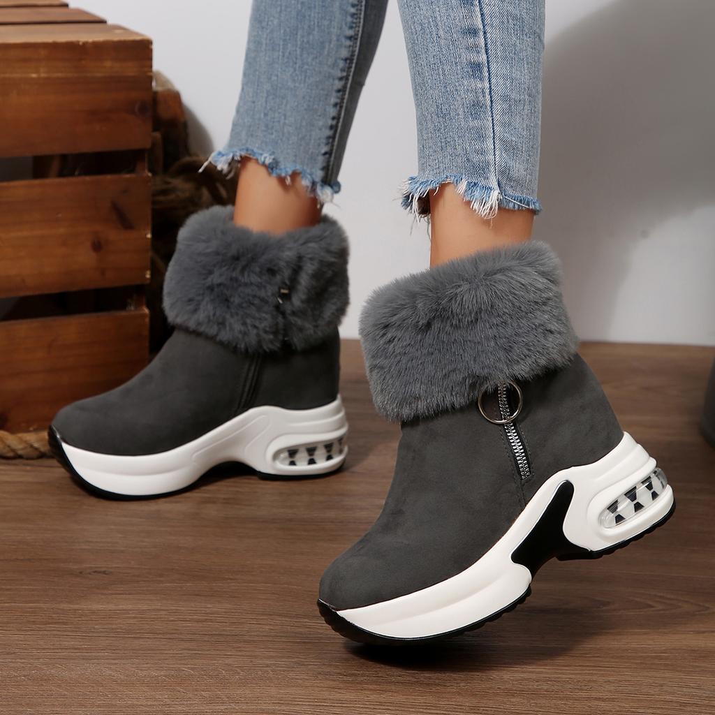 Fashion Trend Women Snow Boots 2025 Autumn Winter New Ankle Boots Warm Thickened Fluff Shoes for Women Lightweight Designer Sneakers