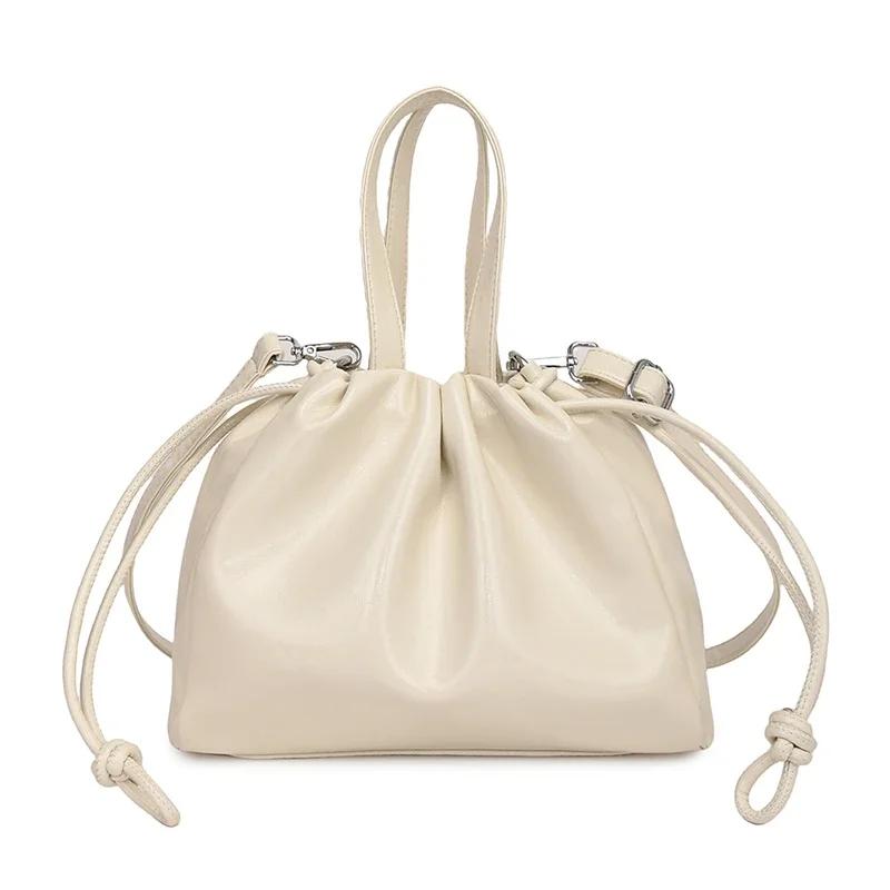 

Роскошная сумка через плечо с завязками, модная женская сумка, высококачественная, простая, многофункциональная сумка через плечо