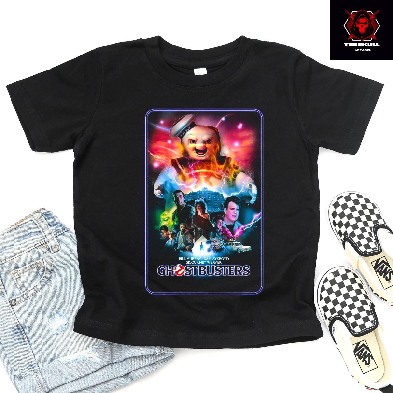 Ghostbusters (1984) Retro Movie Vintage Horror Premium Cotton Kids T-Shirt XL