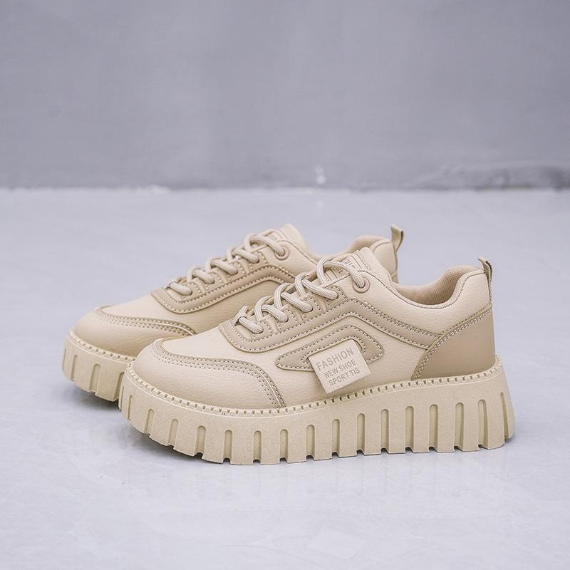 

Маленький человек увеличивает рост, маленькие белые туфли, папины туфли, женская обувь, весенние новые низкие туфли, спортивные и досуговые универсальные толстые подошвы 40