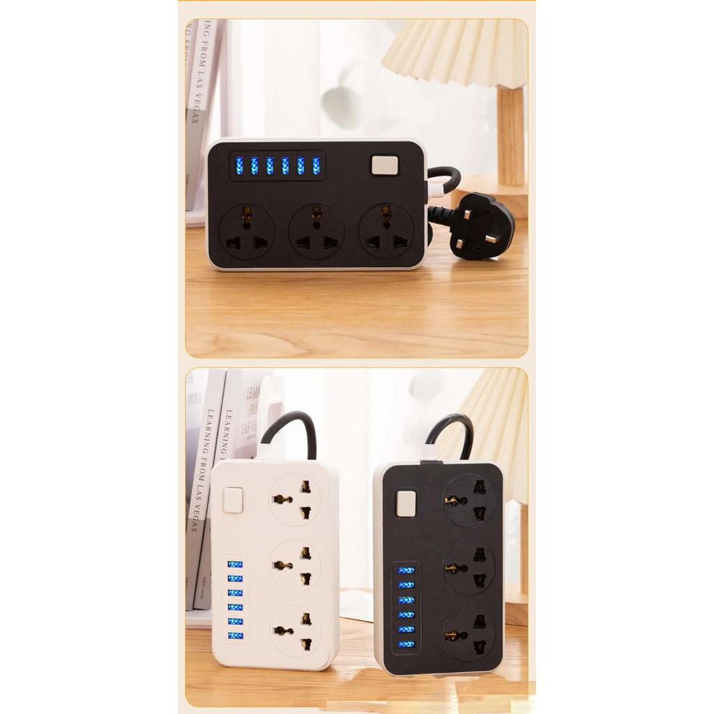 Socket With USB Household Multi-Function Tow Line British Standard Power Strip Panel Porous Switch With Line Power Strip