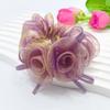Korean Style High-end Rose Flower Scrunchie Fashionable Floral Hair Accessory Rose Flower Hair Tie Set  Rose Hair Scrunchie