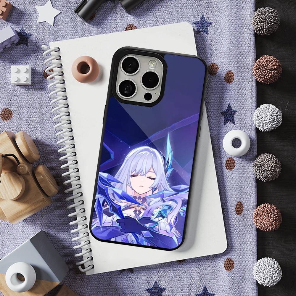 Genshin Impact Skirk Game For iPhone 15,Mini,13,Max,11,12,Pro,16,17,14,Plus,For Magsafe,Magnetic Wireless Charging Case