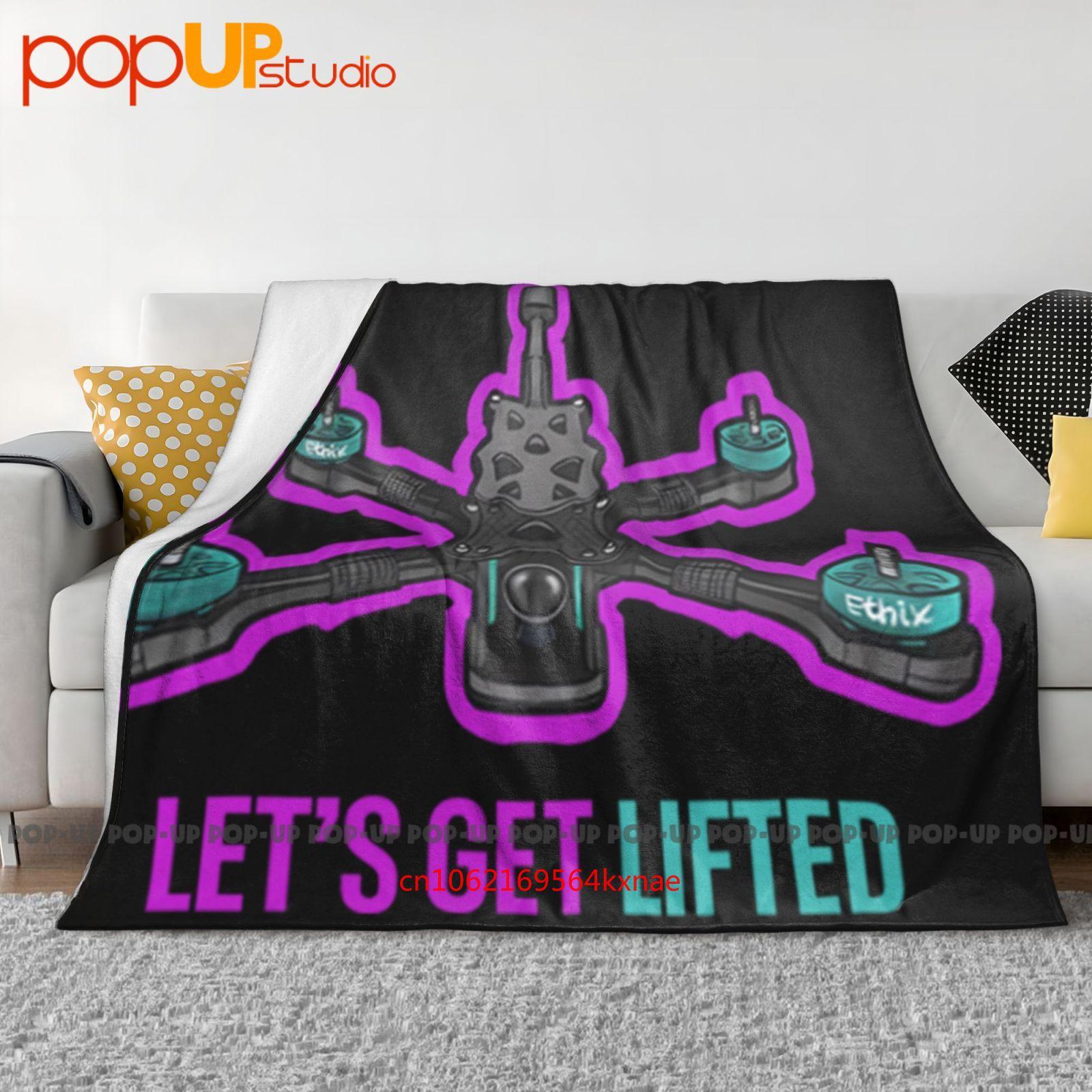

Let S Get Lifted Tri Blend Crew Fpv Hobby Quadcopter Drone Enthusiast Ultra-Soft Blanket Quilt Winter Sofa Cover Bed Covers 30x40in