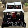 The Vampire Diaries Damon Salvatore Bettwäsche-Sets exquisites Bettwaren-Set Bettbezug Bettdecke Bettwäsche Geburtstagsgeschenk
