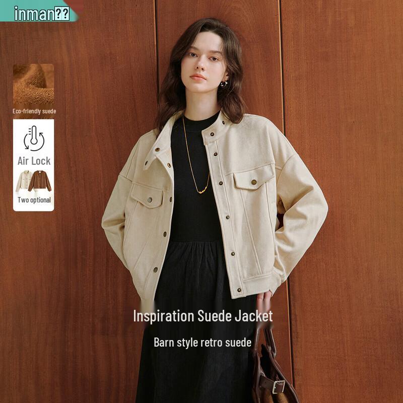 Inman Women s Retro Suede Loose Fit Jacket XL