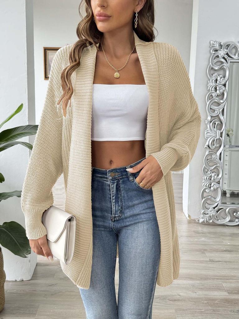 2026 Women's Versatile Loose Knit Cardigan - Simple, Stylish, Multi-color Top