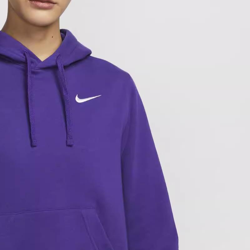 Nike Club Team Fashion Casual Versatile Hoodie Women hoodies Lavender IB8897-547