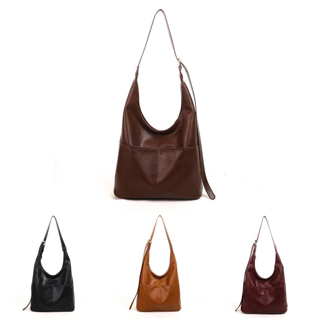 Minimalist Solid Colortote Bag For Women With Zipper Closure For Daily Use