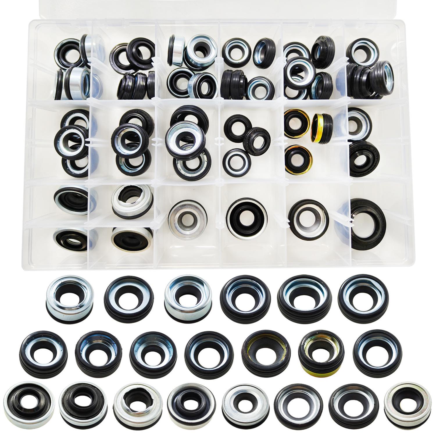

55-Piece Car A/C Compressor Oil & Shaft Seal Repair Kit