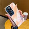 Applicable Opporeno12 Mobile Phone Case Rendering Ins Watercolor Reno11 Electroplating Case Reno12pro Protective Case Cover