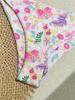 2024 European & American Floral Backless Sexy Two-Piece Bikini Swimsuit for Women
