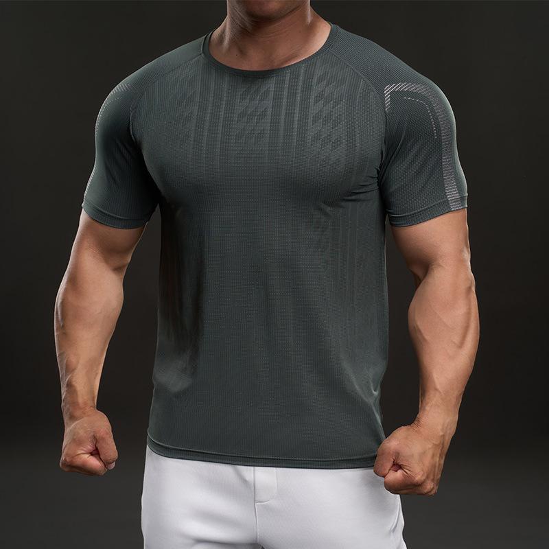 New Running Speed Drying Clothes for Men with Long Sleeves for Autumn Training Fitness Morning Jogging Sports Hiking Clothes Tops Basketball