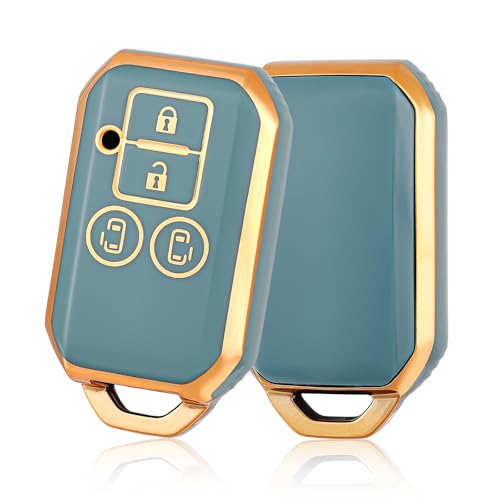 

[ПОЕХАЛИ] Чехол для ключа Suzuki, совместимый с Suzuki/Suzuki New Spacia, Spacia Custom, Wagon R, Hustler, Jimny, Sierra, Solio, Swift 4-кнопочный автомобиль R