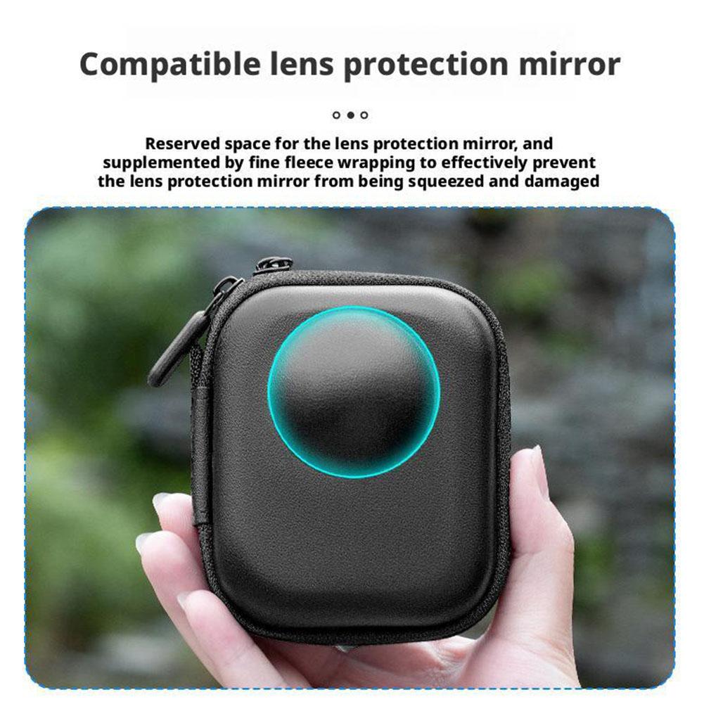 For DJI OSMO 360 Mini Storage Bag Panoramic Camera Hard Shell Anti Fall Waterproof Sports Camera Protective Accessory With Zippe