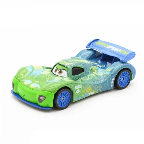Disney Pixar Car 2 Lightning McQueen Finn McMissile Luigi Guido Sheriff Mater Flo 1:55 Die Cast Metal Alloy Children's Toy Car