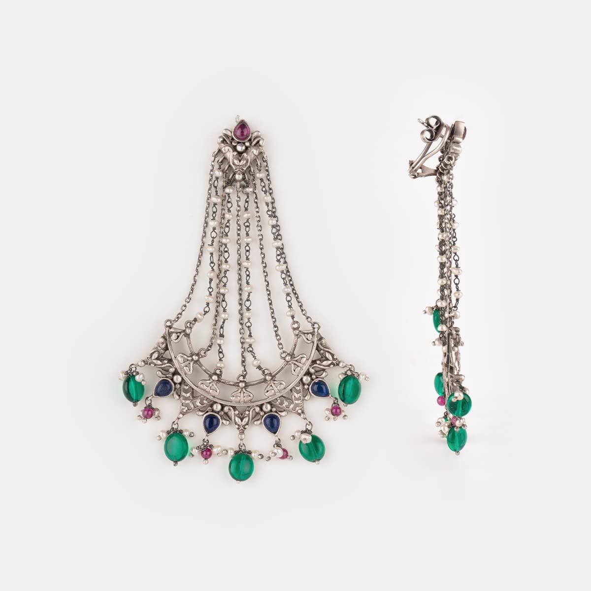 Серьги Feeling Shundor из окисленного серебра 925 пробы — фото 5