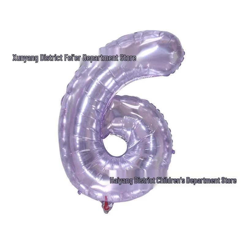 Palloncino in Foglio di Alluminio Digitale di Cristallo da 32" per la Prima Festa di Compleanno dei Bambini e Accessori per Foto all'Aperto.