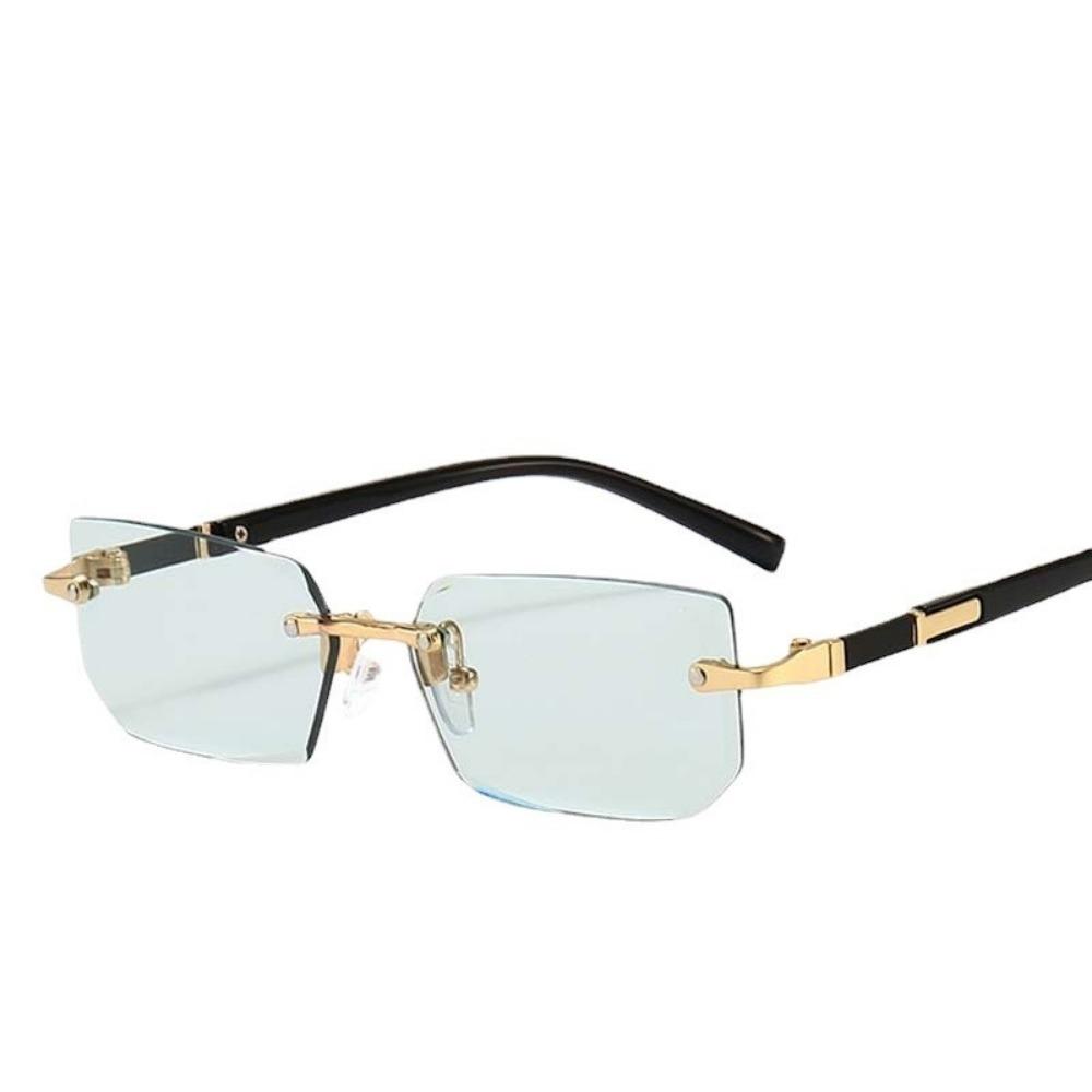 Frameless Trimmed Square Sunglasses Fashion Sunglasses Women European and American Colorful Sunglasses