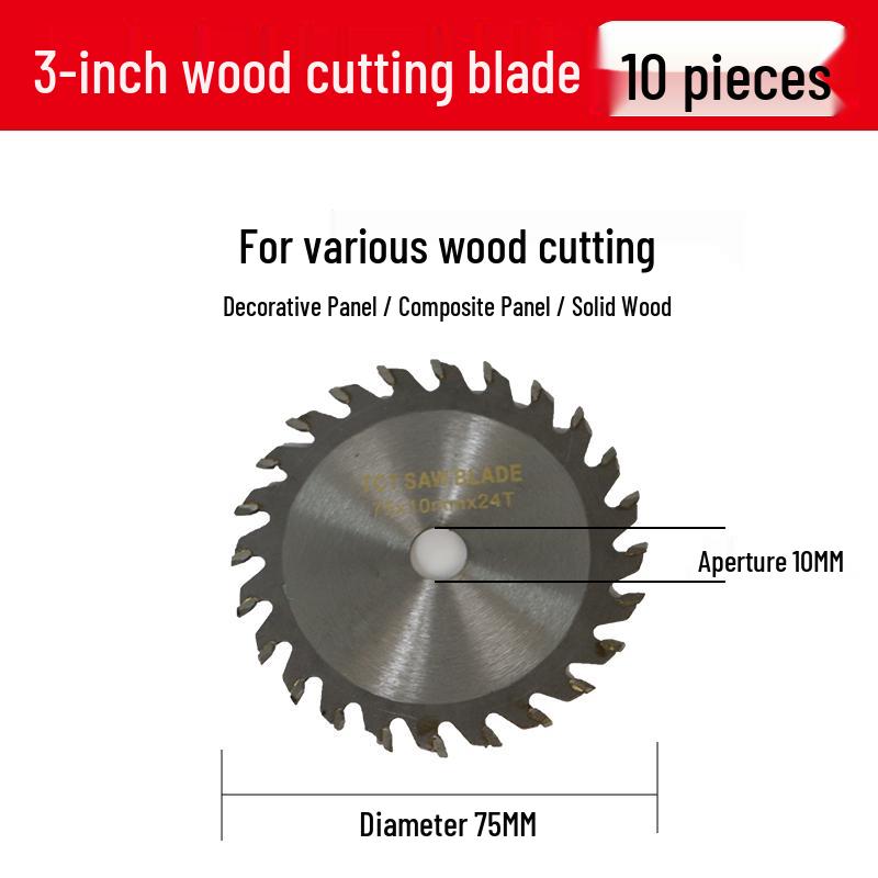 Mini 3" Lithium Battery Angle Grinder with 75mm Cutting Disc for Wood, Stone, and Metal.