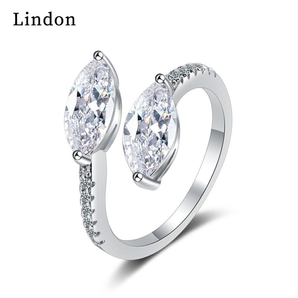 

Классическое кольцо Lindon с медным цирконием, женские ювелирные изделия, свадебный подарок для вечеринки