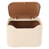 Cat Litter Trash Can with Press Type Lid Enclosed Design Compact Multipurpose Cat Waste Trash Can
