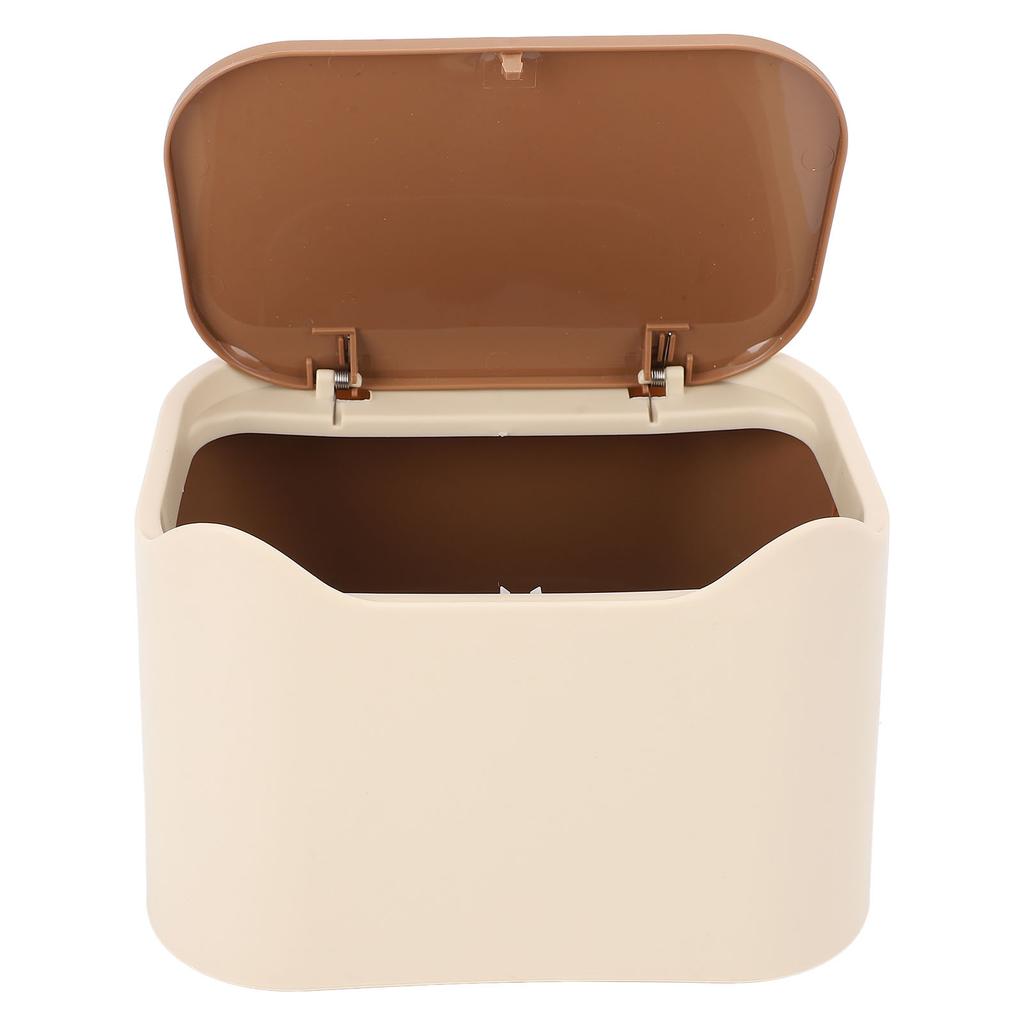 Cat Litter Trash Can with Press Type Lid Enclosed Design Compact Multipurpose Cat Waste Trash Can