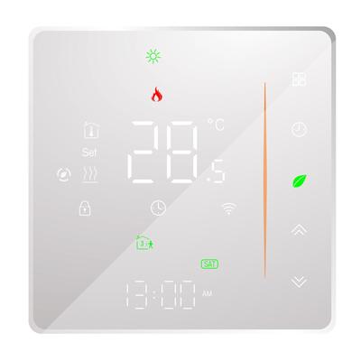 WiFi Smart Thermostat Regulátor teploty Týdenní programovatelný Podporuje dotykové ovládání/mobilní aplikaci/hlasové ovládání Kompatibilní s Alexa/Google Home