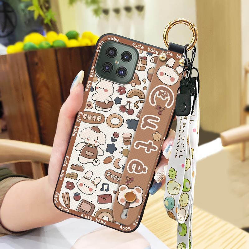 Anti-knock Shockproof Phone Case For Cubot C30 Lanyard Soft case Back Cover Kickstand Anti-dust Cute Phone Holder Ring