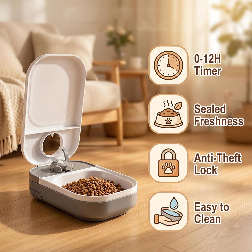 Intelligent Pet Feeder Timed Cat Food Feeding for Dry Wet Feeding Dispenser Automatic Cat Food Feeder Pet Feeder Travel Home Use