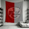Kaiserslautern Wall Tapestry Aesthetic Wall Hanging Printed Fabric Blanket Decorative Tapestries for Bedroom Living Room Home Decor