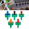 200Pcs Pressure Compensated Drippers 2/4/8/12/16 L/H Garden Greenhouse Drip Irrigation System 6mm Flat Interface Micro-Sprinkler