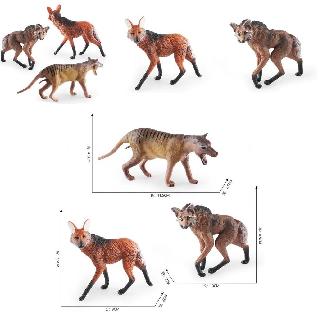 Childrens Animal Model Wolf Set With Plastic Build For Learning Activities And Playtime